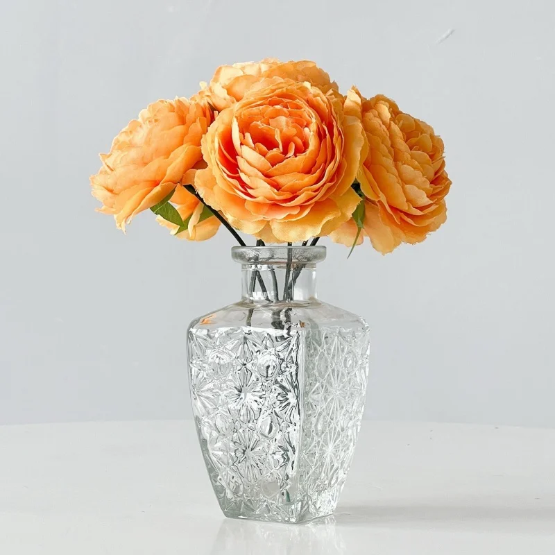 5/10 Stücke Pfingstrose Künstliche Blumen Bouquet 20 CM Gefälschte Blumen für Home Room Decor Garten Hochzeit Dekoration DIY Vase Pflanze Ornament – Detail 15