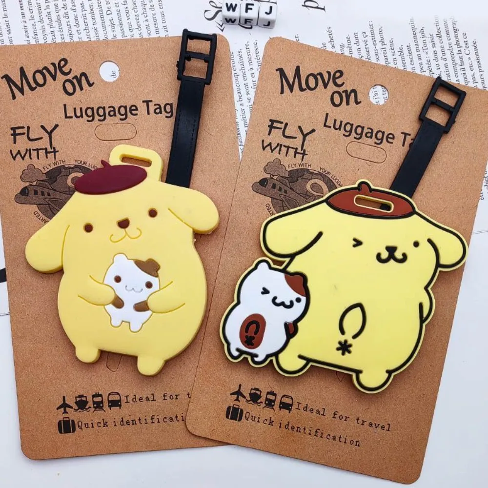 New creative cartoon cute cartoon big-eared dog yellow dog card bag luggage tag creative pendant luggage tag boarding pass gift view 6