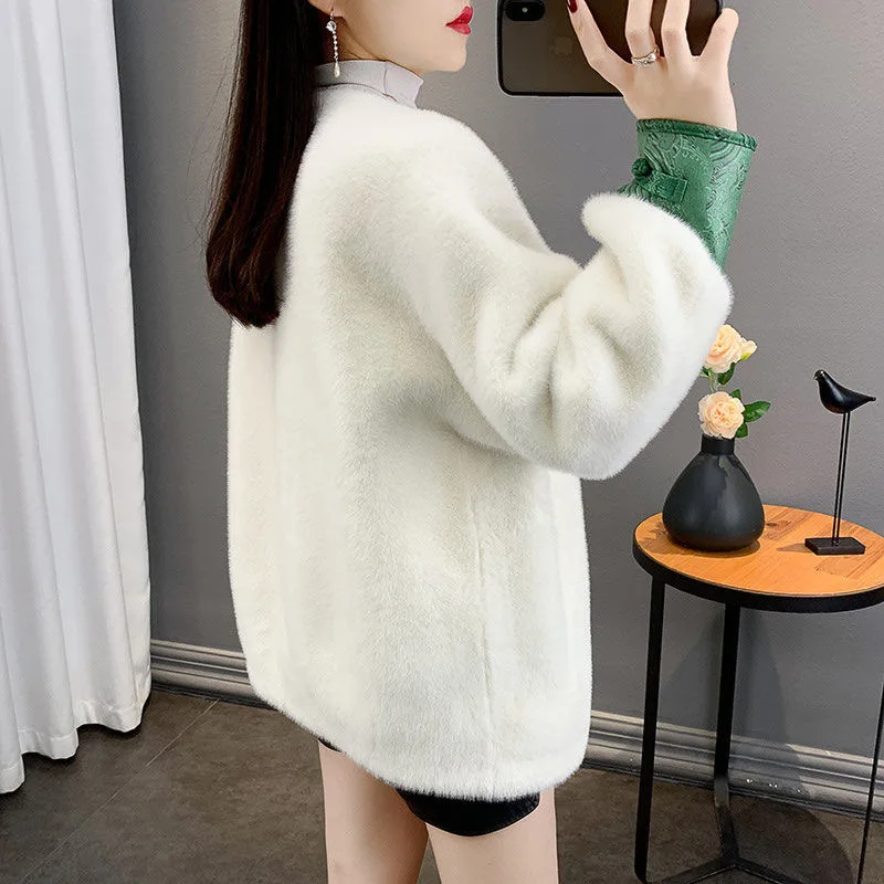 Women's Faux Fur Short Coat - usage example