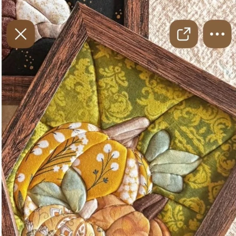 No-Sew Quilted Fabric Art DIY Kit Sunflower Sunrise Pattern Handmade Pine Wood Tabletop Ornament Home Decor Gift