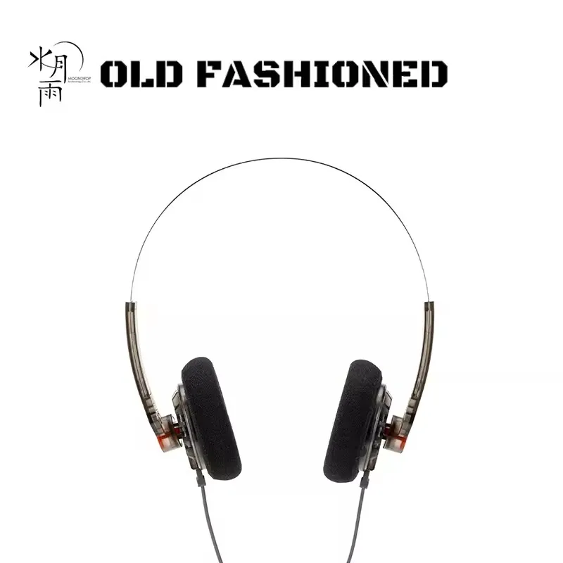 

MOONDROP Old Fashioned on-Ear Headphones 40mm Large Dynamic Driver 0.78-2pin 3.5mm Plug Rigid-flex Composite Diaphragm Headset