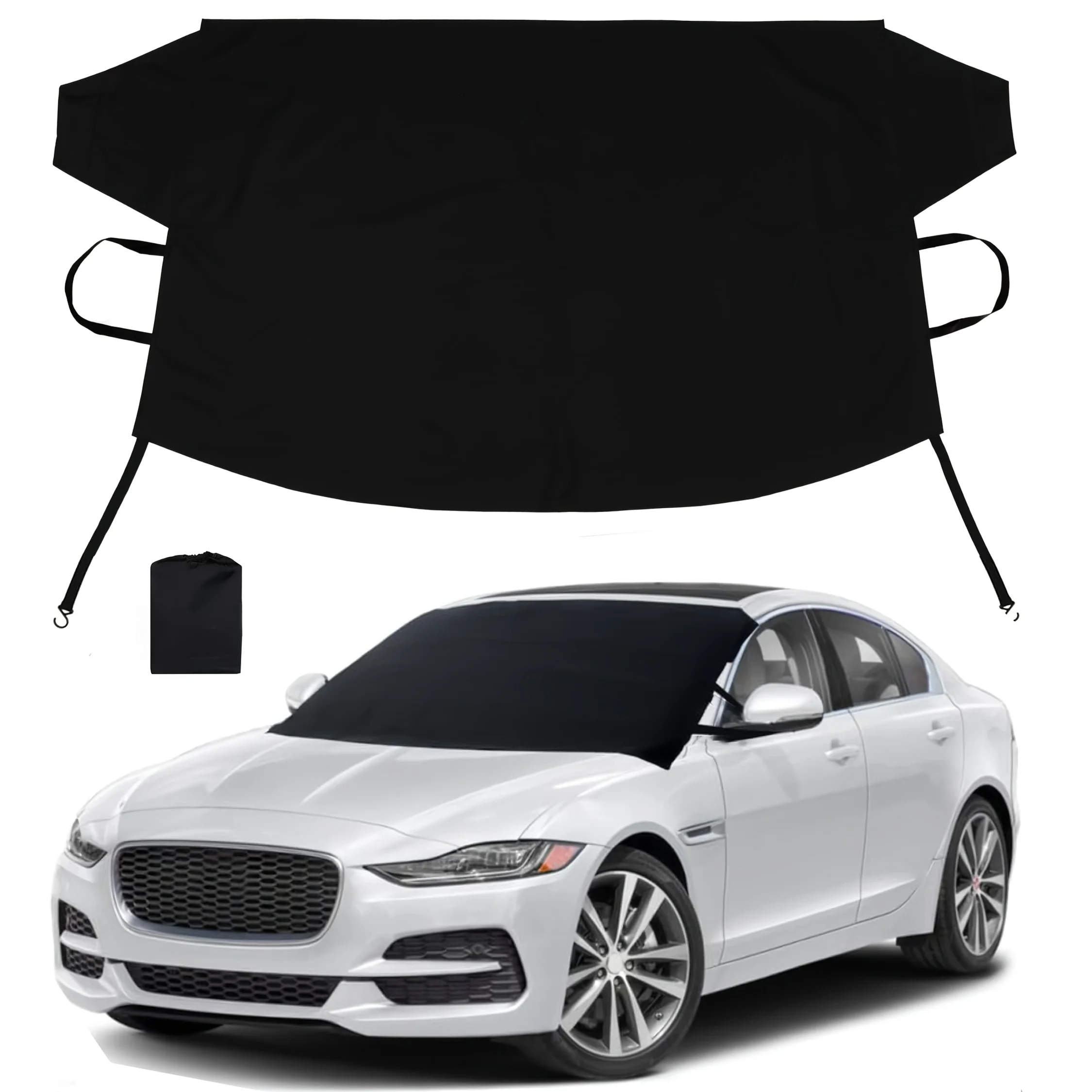 Windshield Cover for Ice and Snow, Windshield Frost Cover for Any Weather, Water, Heat & Sag - Proof Car Windshield Snow Cover