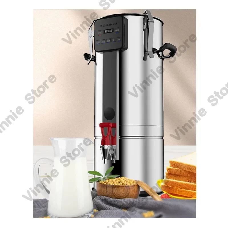 High Quality Commercial Large Capacity With Stirring Heating Function Soya Milk Machine Hotel Electric Soybean Nuts Milk Maker
