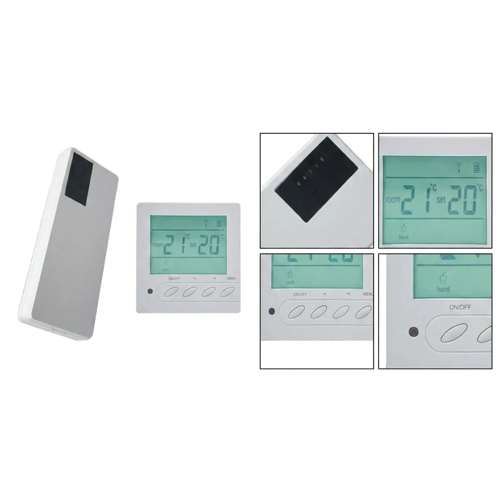 Wireless Central Controller Panel For Water Based Underfloor Heating System Multi Channel Temperature Regulation ABS White 280mm
