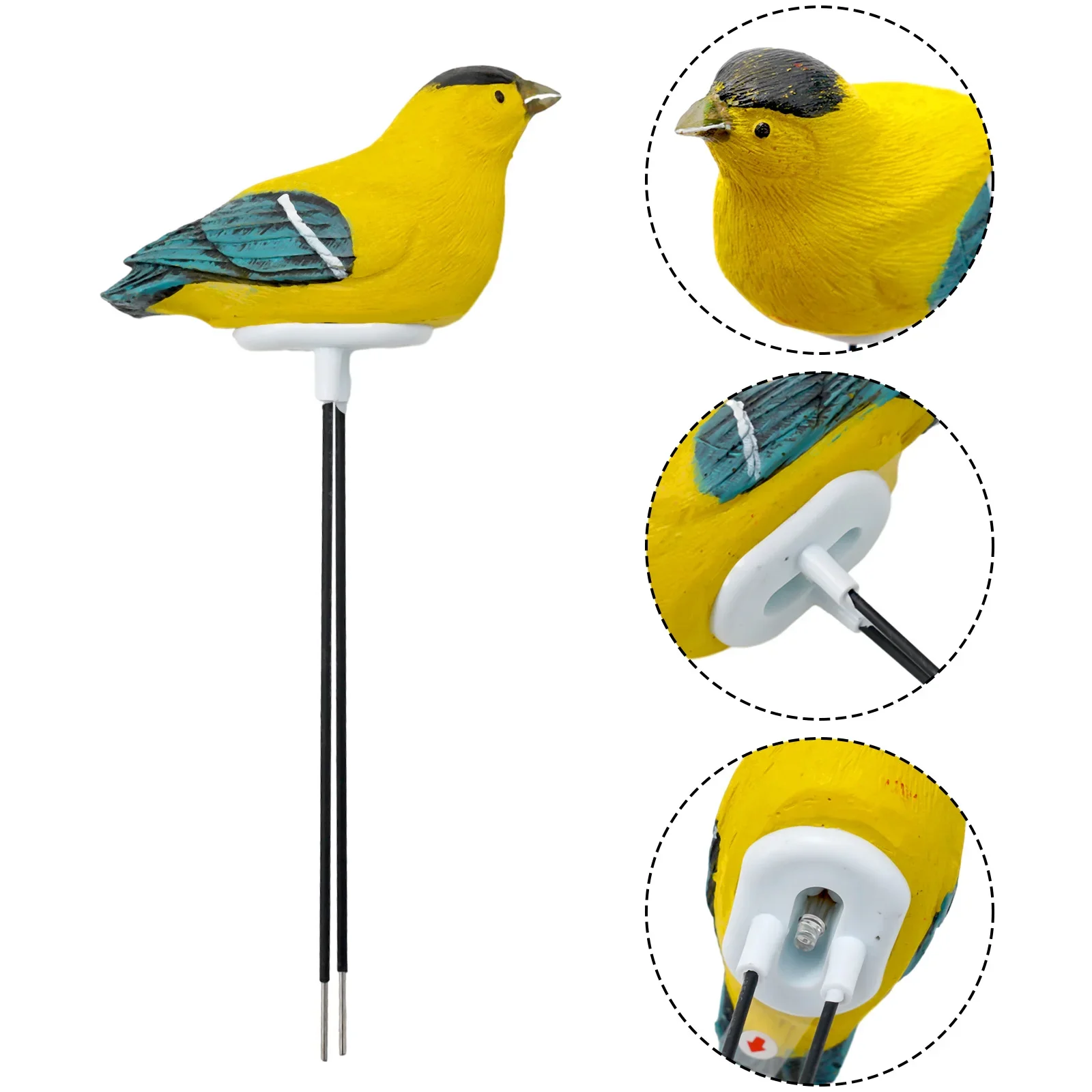 1PC Bird Shape Moisture Meter Resin Soil Moisture Meter Watering Alarm Plant Water Tester Hygrometer Sensor