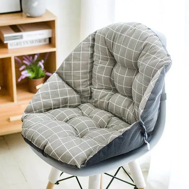 

Подушка для офисного кресла с интегрированной спинкой, разноцветная, из фиброволокна, с поясничной поддержкой, простой современный стиль, для дома и офиса