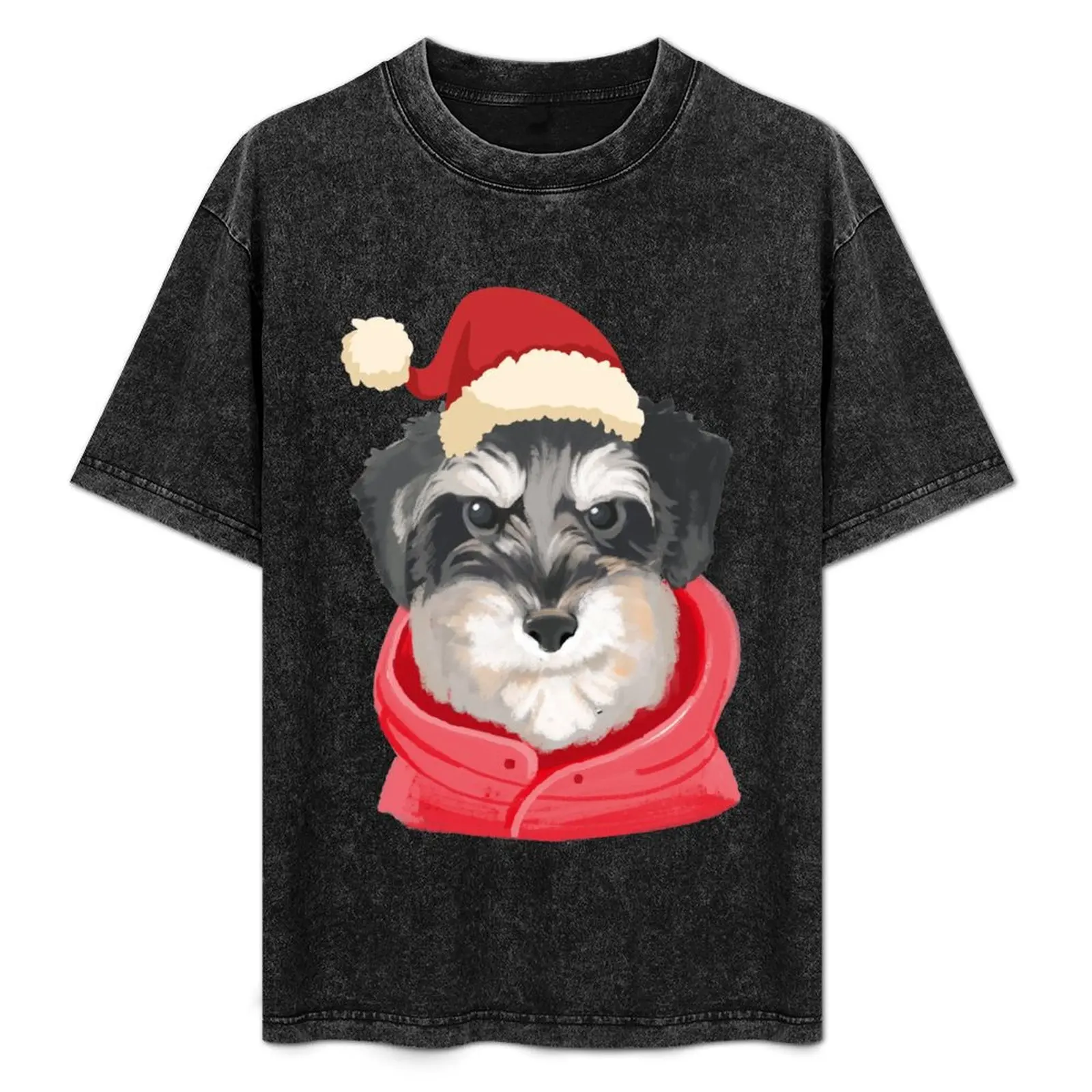 

SCHNAUZER DOG LOVERS MERRY CHRISTMAS GIFT T-Shirt Big Size Daily Wear T-Shirt