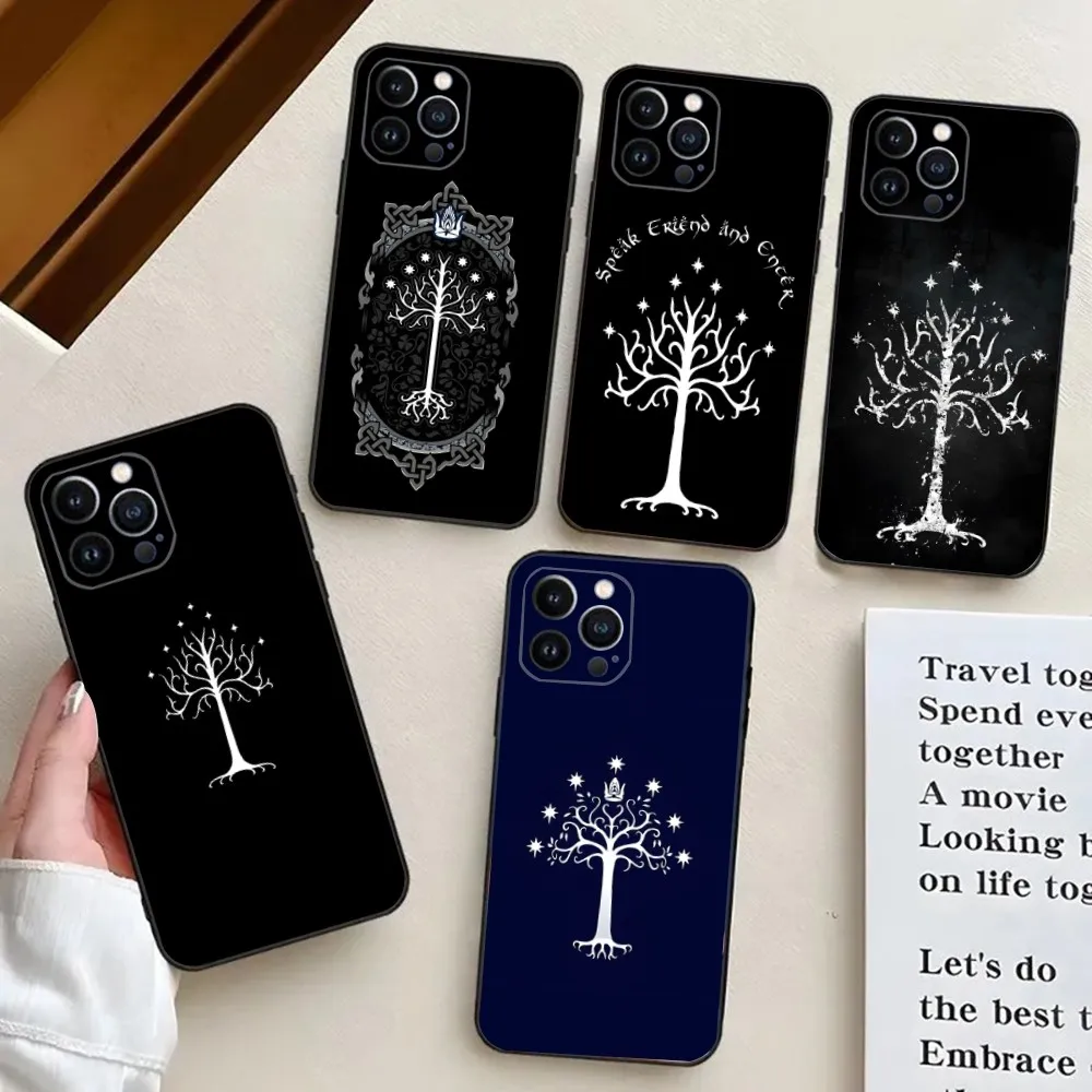 White Tree of Gondor  Phone Case For iPhone 15,14,13,12,11,Plus,Pro Max,XS,X,XR,SE,Mini,8,7 Soft Silicone Cover