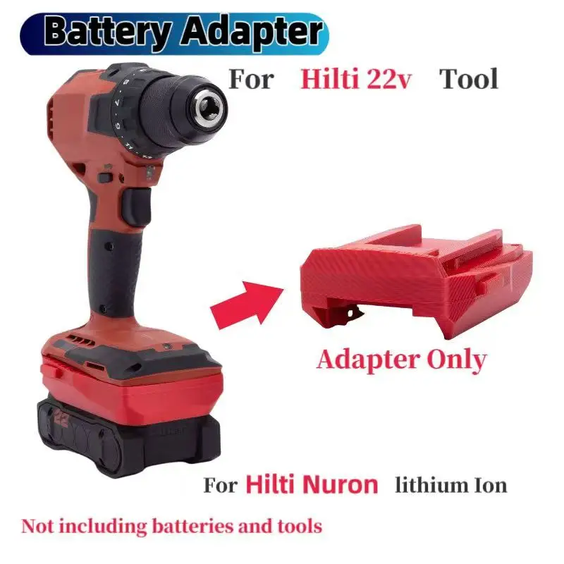 Convertidor/adaptador para Hilti Nuron (B22-55 B22-85 B22-170 B22-255) uso de batería de litio para herramientas de la serie de baterías HILTI B22