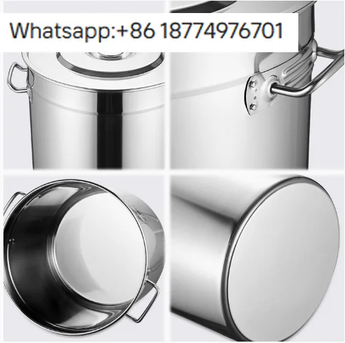 

Коммерческий суповой бак из нержавеющей стали с двойными ручками и крышкой, большой емкости, для хранения воды, США, по конкурентной цене