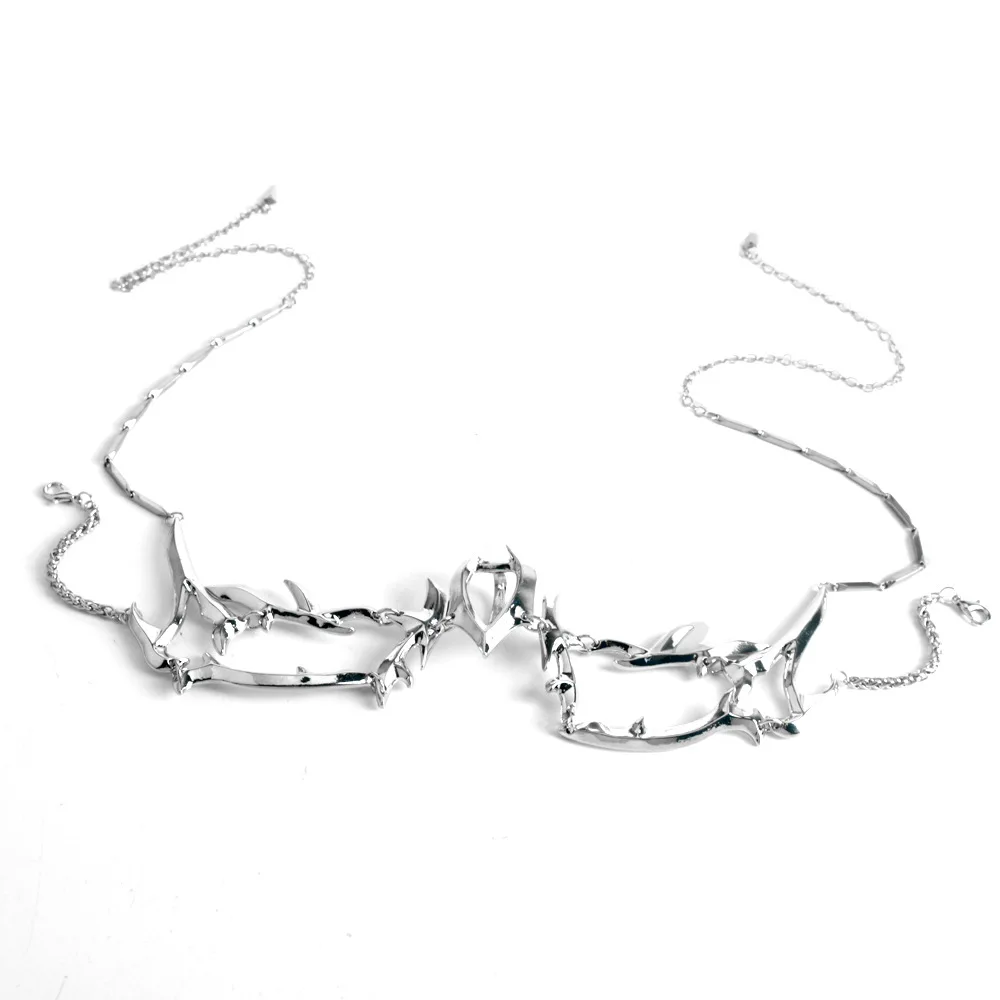 Dunkle mechanische Stil hängende Ohr-Gesichtskette Cyberpunk Metall-Gesichtsdekoration Cos Quasten-Zubehör