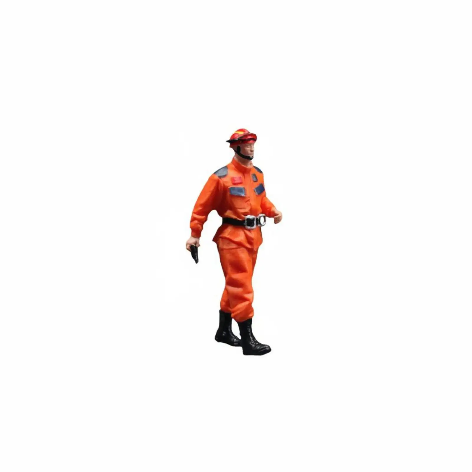 Model Railway Emergency Miniature Figure 1 64 Scale Firefighter Scene Decor for Sand Table