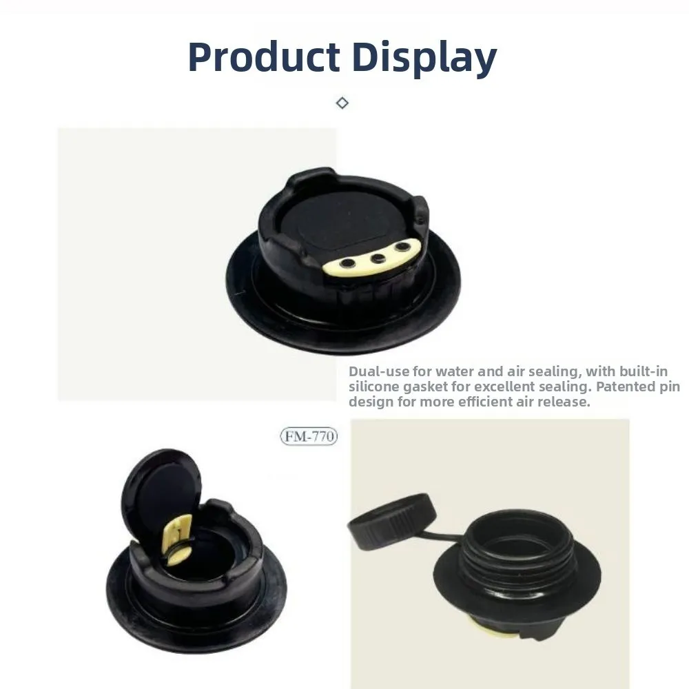 31/29.5/42mm Inflatable Boat Air Valve Black PVC Plastic Pool Kayak Boat Inflation Valve Accessories