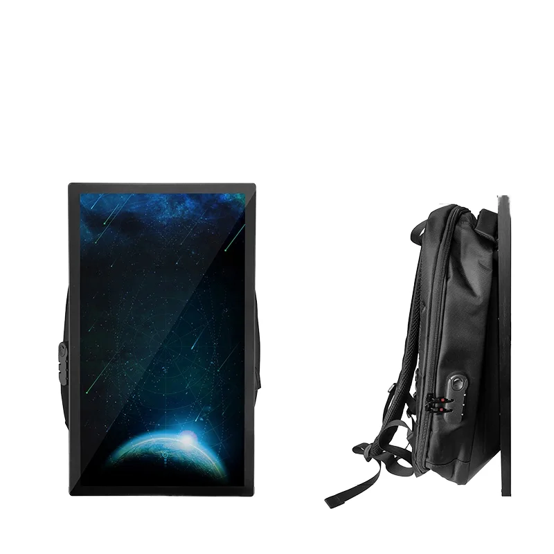 

Hot Sale 21.5-Inch Portable LCD Backpack Digital Walking Billboard Waterproof Outdoor Advertising Display