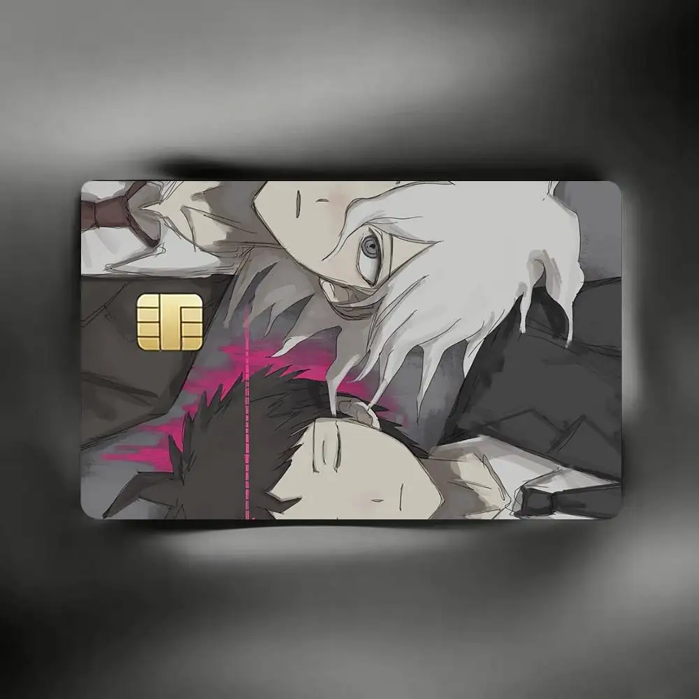 N-Nagito H-Hajime K-Komahina Decorative Waterproof Film Skin Cover Credit Card Stickers Debit Front
