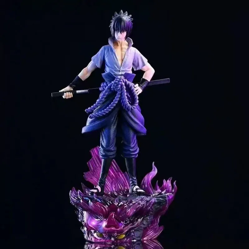 35cm Anime Naruto Figure Uchiha Sasuke PVC Action Figure Naruto Uchiha Sasuke Statue Collectible Doll Model Toys Gifts