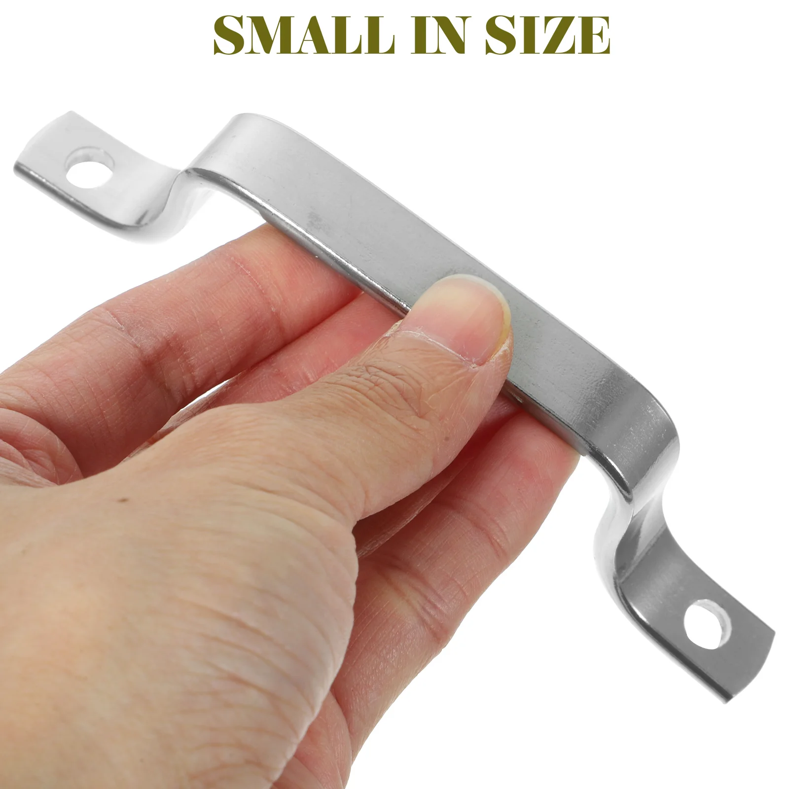 1 Set Stainless Steel Flat Strip Steam Pot Side Handle Replacement Wok Handle Boiler Side Grip Cookware Parts Pot Lid Lifters