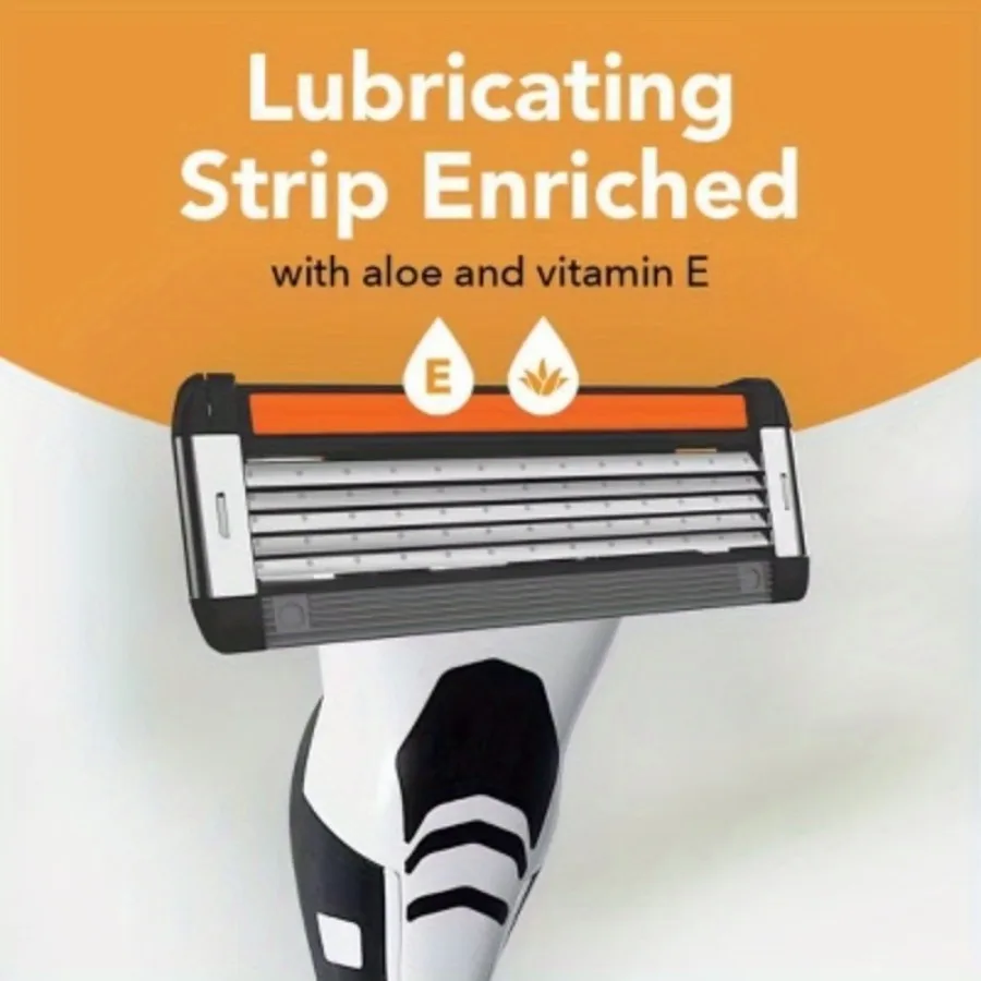 Многоразовая бритва - 1 ручка + 7 бритв для закрытия и удобного бритья.