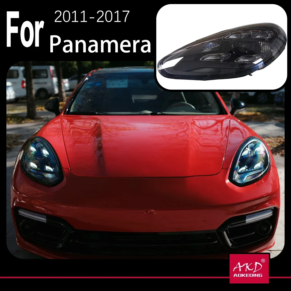 Стайлинг автомобиля для Porsche Panamera 970 фары 2011-2017 971 светодиодный фары DRL ближний свет Bi светодиодный аксессуары для фар