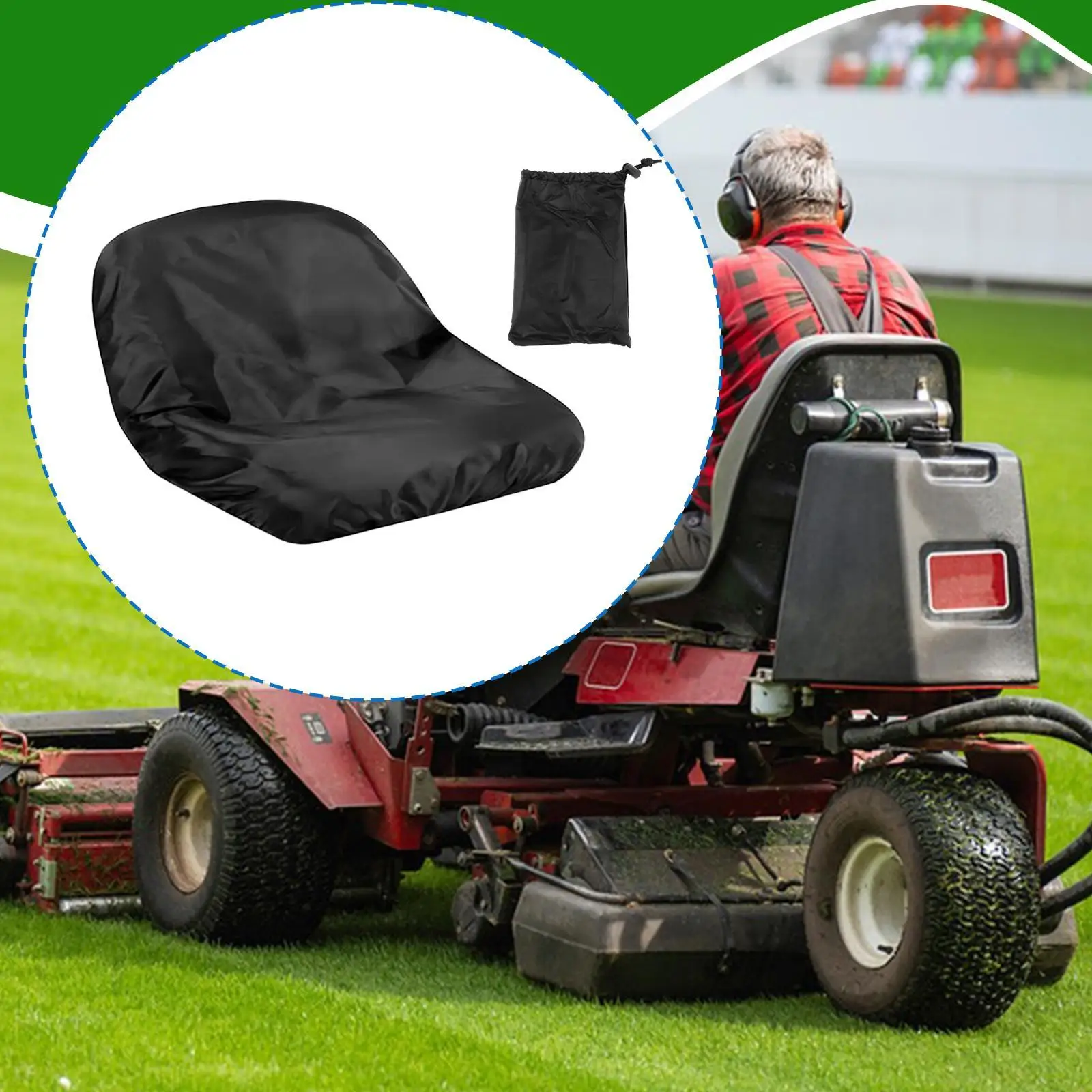 Riding Lawn Mower Seat Cover Protection Cover Dustproof Tractor Seat Cover