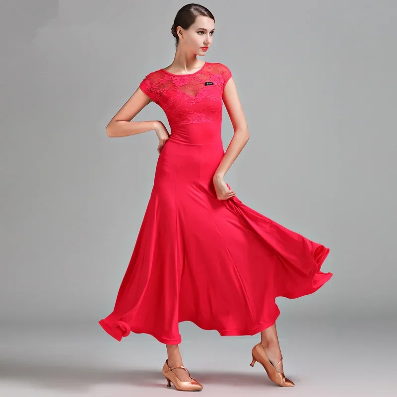 

Dance Wear Standard Ballroom Dress Women Waltz Suit Adult Modern Dance Dresses Tango Stage Costume Wear Flamenco Dancewear