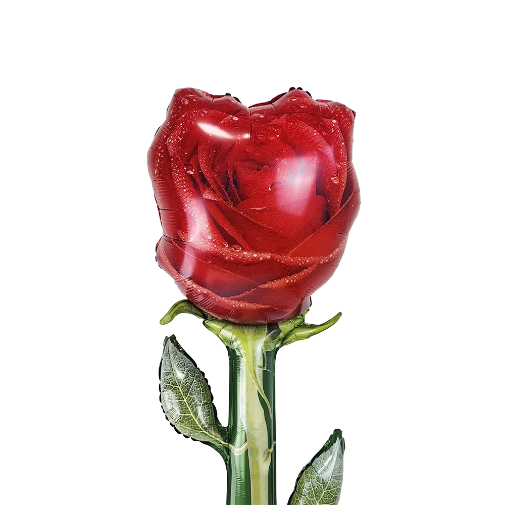 Valentine's Day Large Rose Flower Shape Balloon Standing Love Bear Balloons Mother's Day Baby Shpwer Birthday Wedding Decoration - Image 3