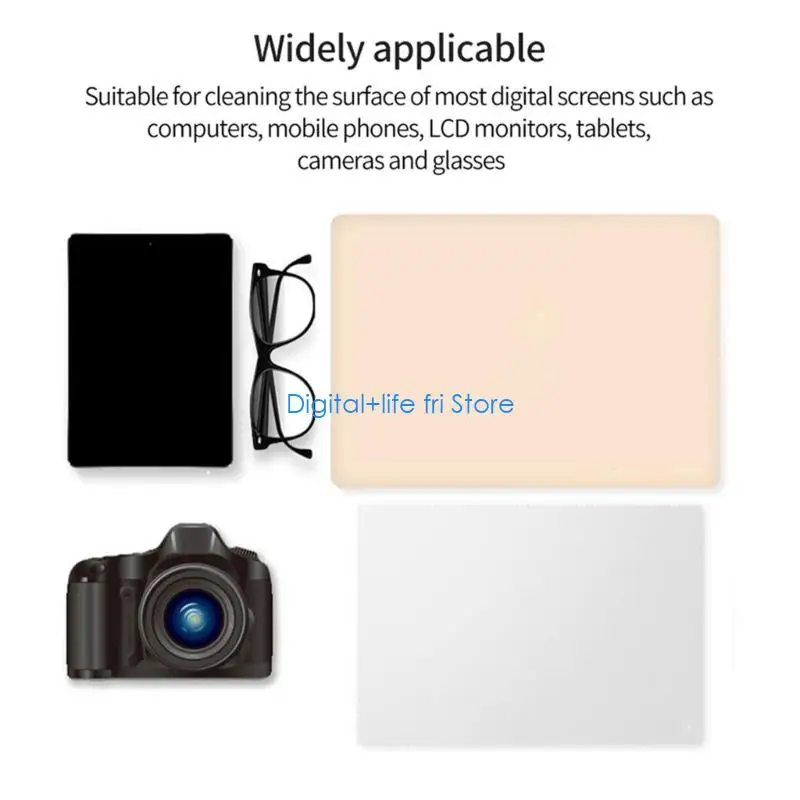 E06D Microfiber Dustproof Protective Film Laptop 13/15inch Laptop Screen Cleaning