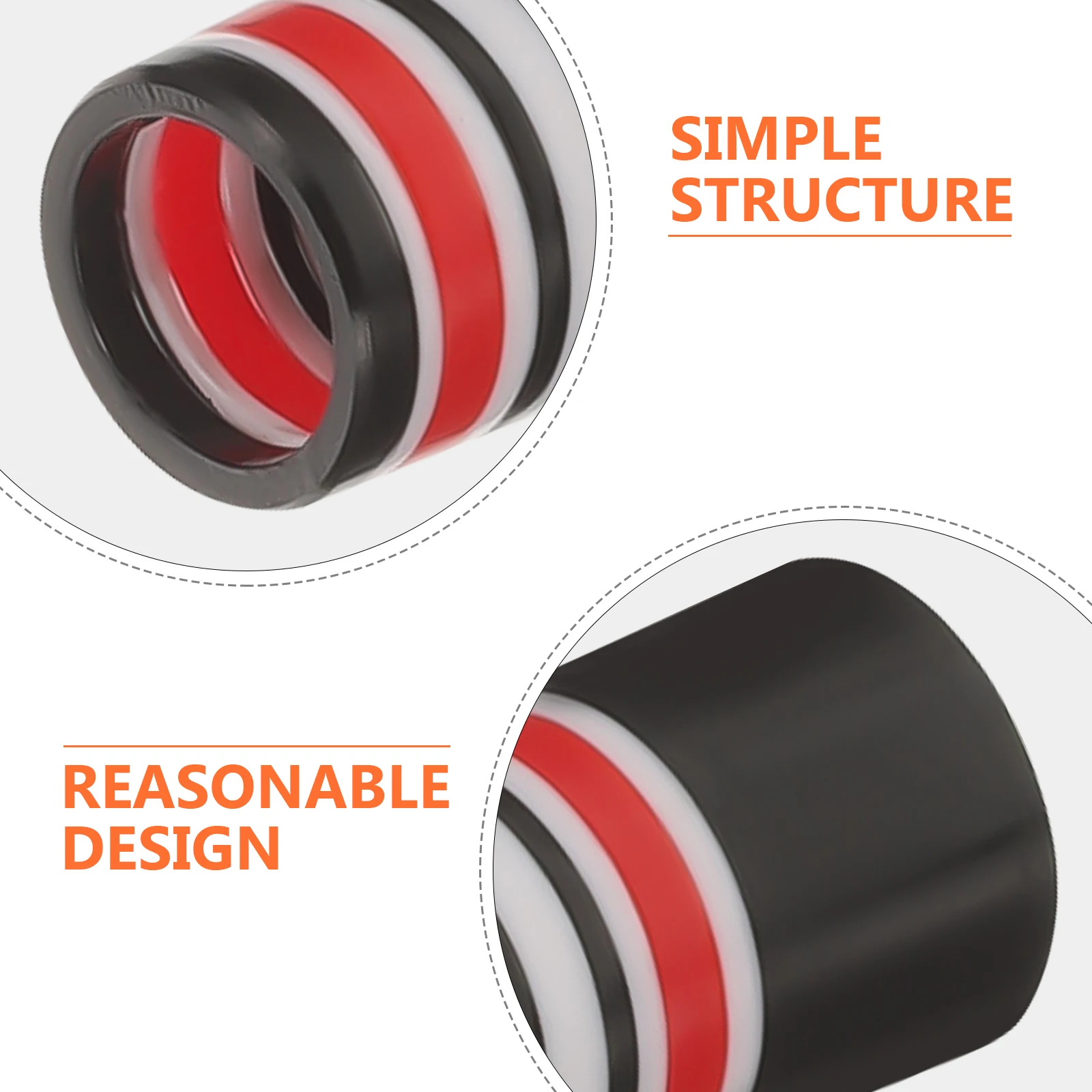 

Golf Club Rubber Cover Ferrules Long Red Lightweight Protection Practical Golfing Supplies Wear Resistant Cue Protectors For