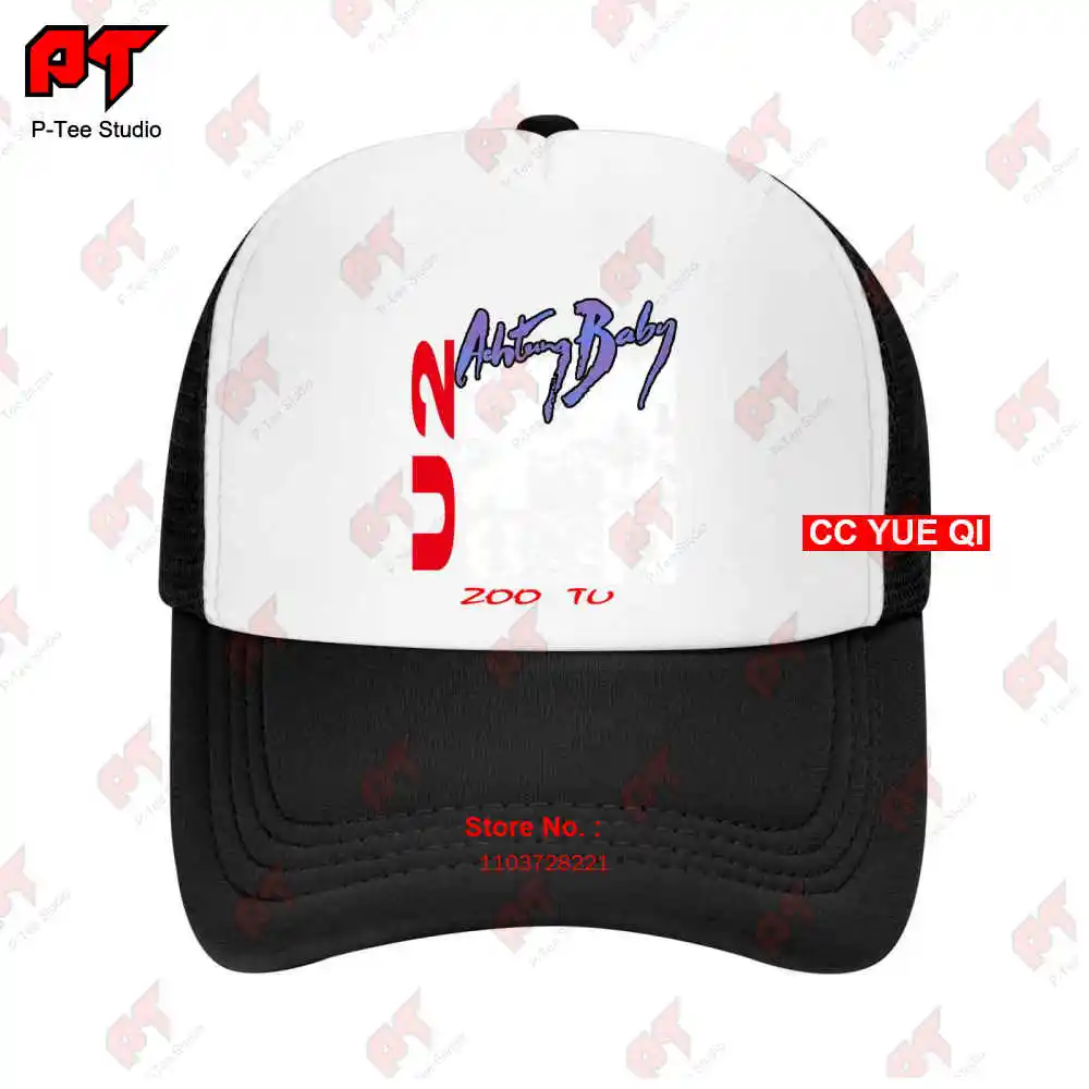 U2 Zoo Baby Achtung Tour 92 Tv Vintage Concert Style Stitch Baseball Caps Truck Cap M2NU