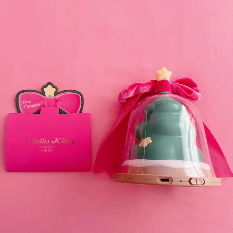 Cartoon Hallo Kitty Weihnachten Baum Schlafzimmer Nacht Nacht Lampe Anime Figur Desktop Modell Ornamente Hause Dekoration Geschenk Spielzeug