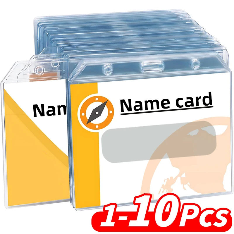 

1-10 шт. прозрачный держатель для карт, многофункциональный матовый чехол для идентификационной карты из АБС-пластика, чехол для автобусной карты, противоизносная прозрачная матовая защитная сумка