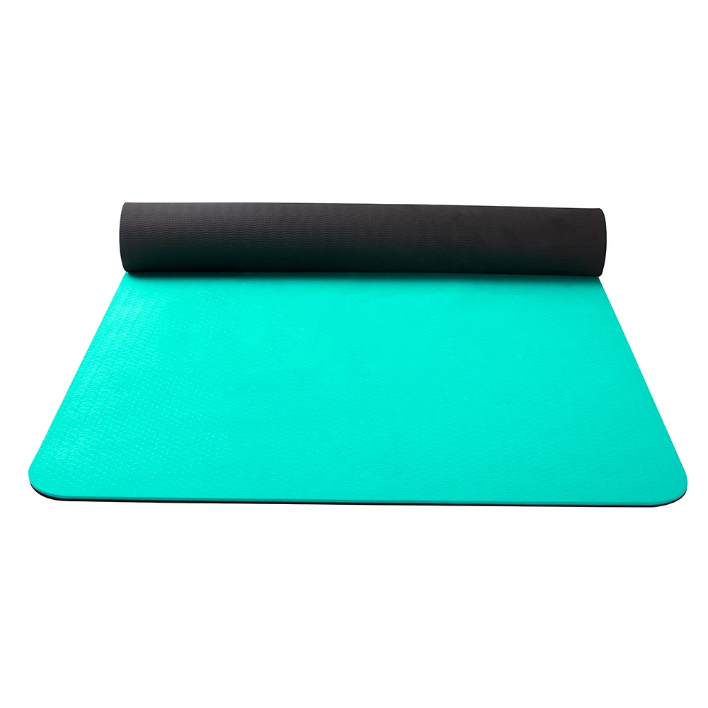 

Exercise Anti Slip Eco Friendly Yoga Mat 4mm,5mm,6mm,8mm,10mm Thick Double Layer TPE Yoga Mat With Custom Logopromote sales