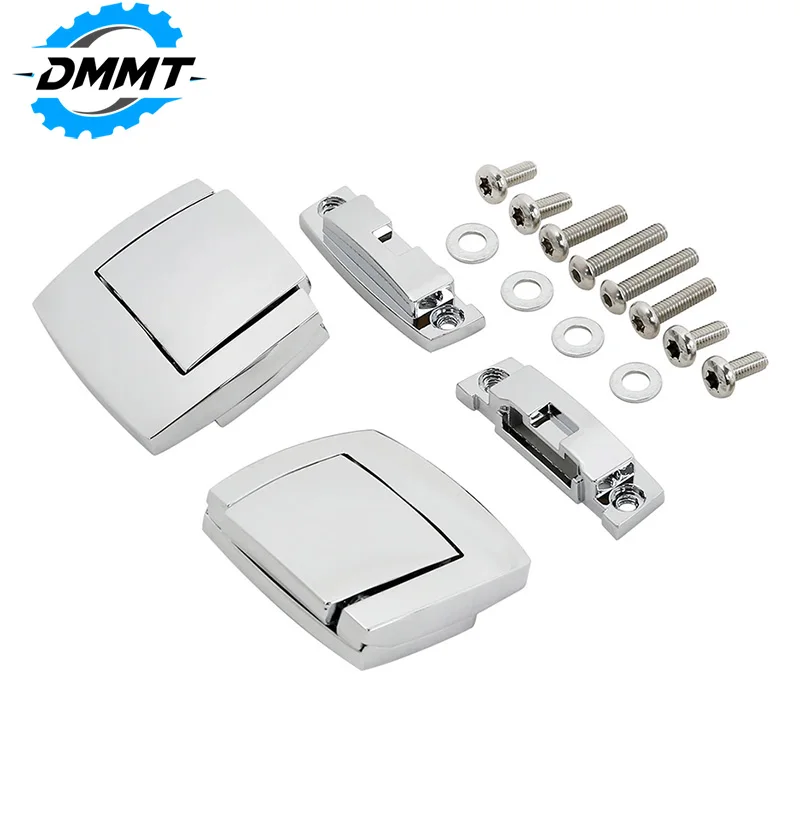 

For Harley Touring Electra Road Glide King 1980-2013 Motorcycle Chrome Trunk Latches Locks Pack Latch Hinges
