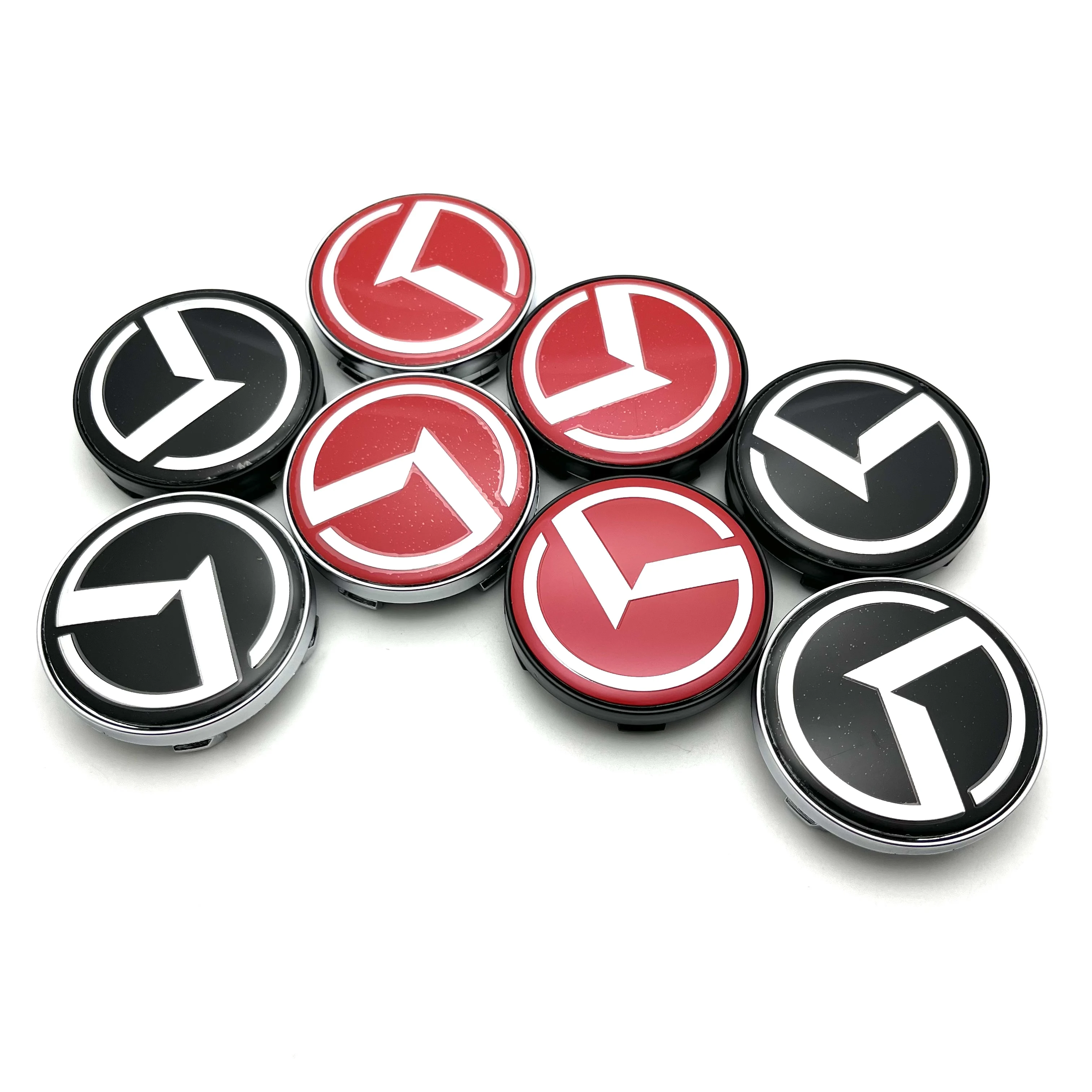 4pcs 3D 56mm 60mm For Car emblem Wheel hub Center Cap Badge covers KIN sticker Decals Styling accessories