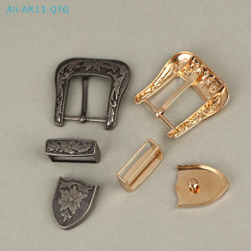 HOT! [New] Vintage European & American Style Metal Belt Buckle Floral Engraved Pin Buckle Classic Retro Waistband Clasp​