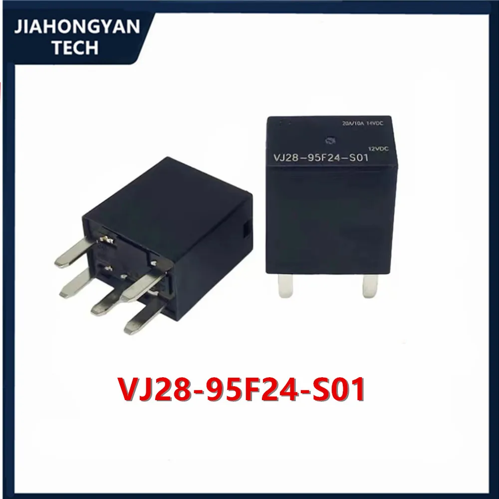 2PCS Original VJ28-95F24-S01 5-pin new V9 automotive relay one open and one close 12VDC 20A/10A