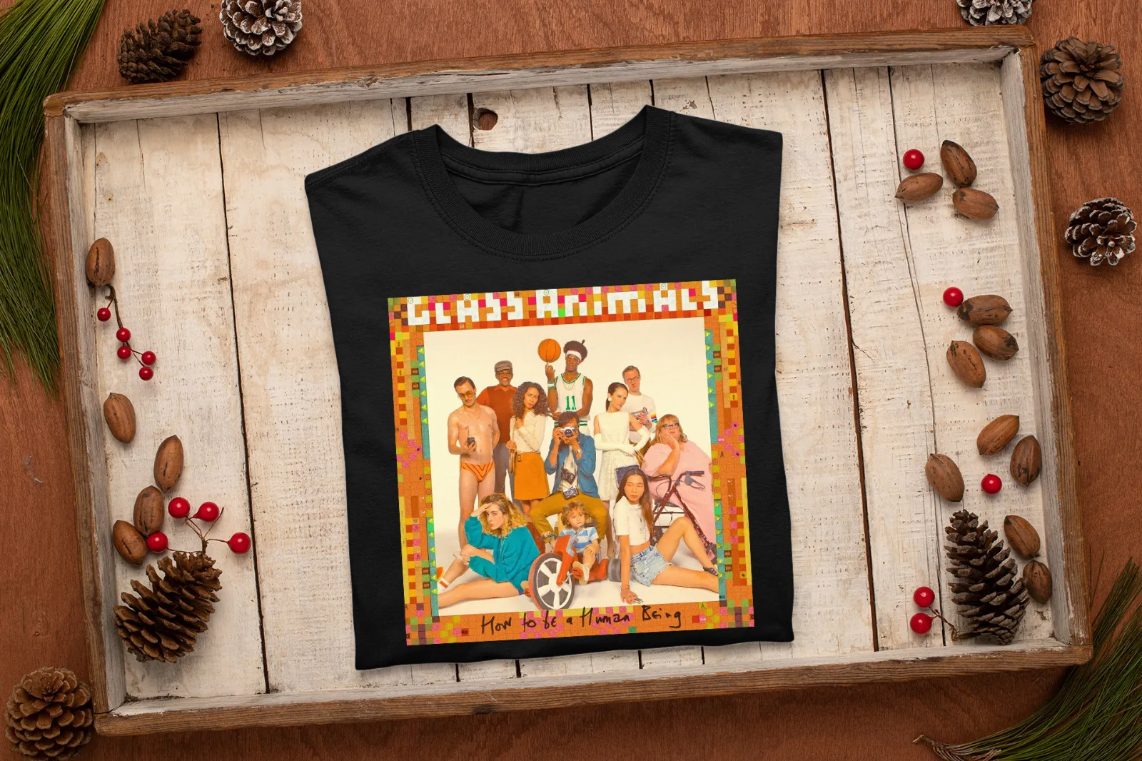 Рубашка с длинными рукавами NH657 Мужская, стеклянная, с изображением животных, как быть человеком, черная, все размеры