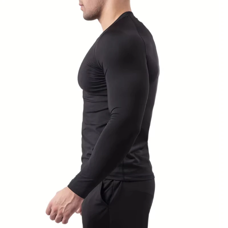 Christian Workout Compression Shirts Graphic Long Sleeve Rash Guard Athletic Quick Dry Tops Men Running Trainning Shirts