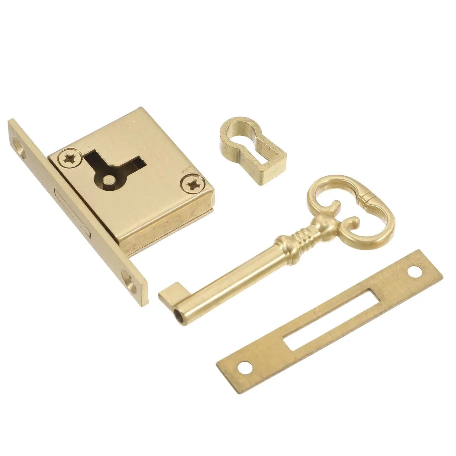 

Cabinet Door Lock Drawer Locks Key Vintage Lock for Dresser Furniture Cabinet Closet Latch Box Security Hardware
