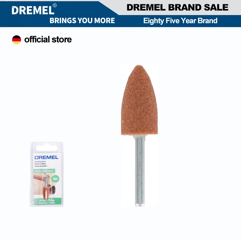 

Dremel 952 Aluminum Oxide Grinding Stone 3/8" (9.5mm) Sharpening & Grinding Rotary Tool Accessory (1 Piece)