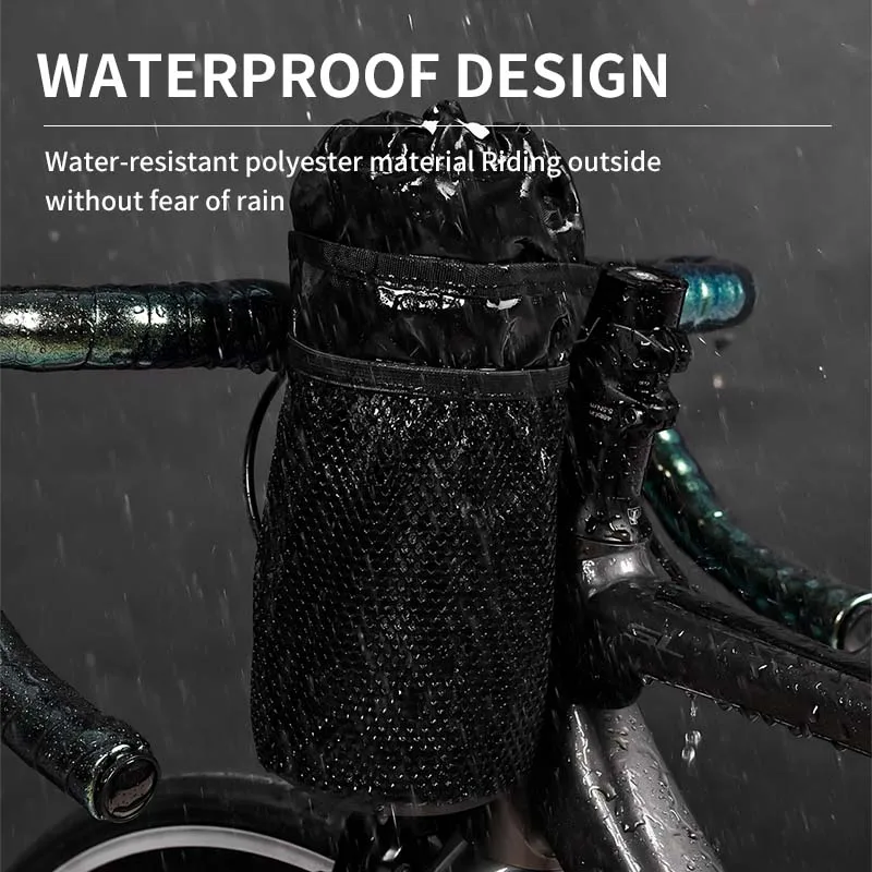 ESLNF Bike Bottle Holder Cycling Water Bottle Carrier Pouch Insulated Kettle MTB Road Bicycle Handlebar Bag Accessories