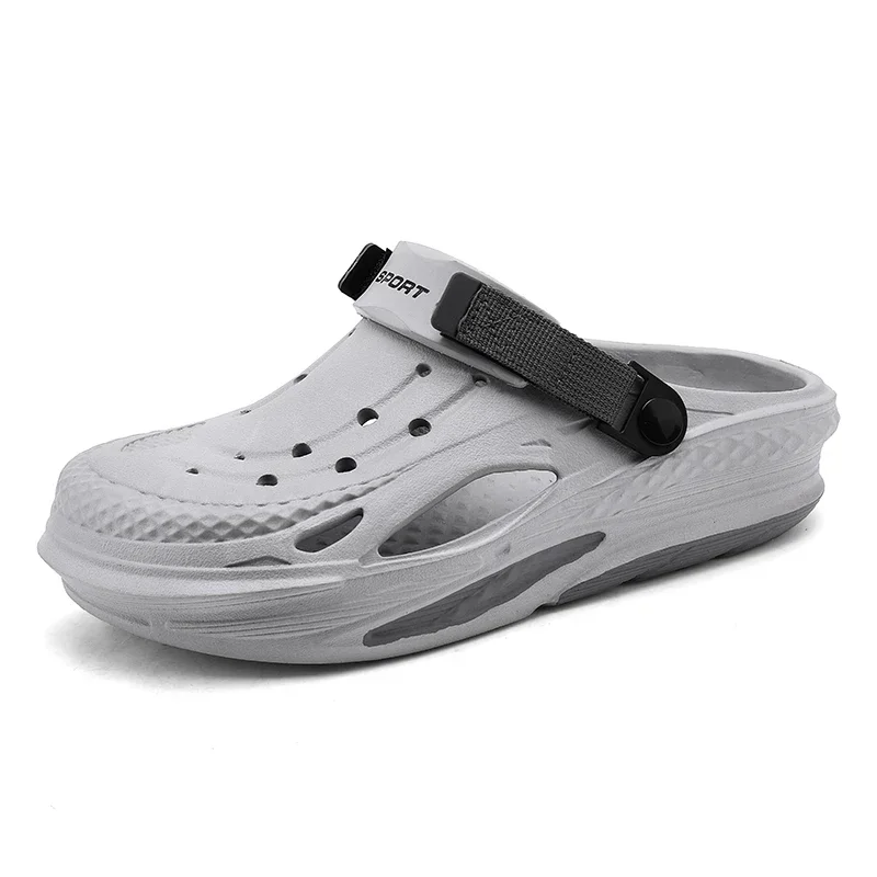 

2025 Men's new summer non-slip slippers Breathable outdoor beach sandals comfortable large size family bathroom sandals