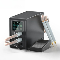 Awithz 1mm Weldable 99 Gear Adjustable Portable Spot Welder Machine with LCD Screen for Phone Repair Battery Pack Welding