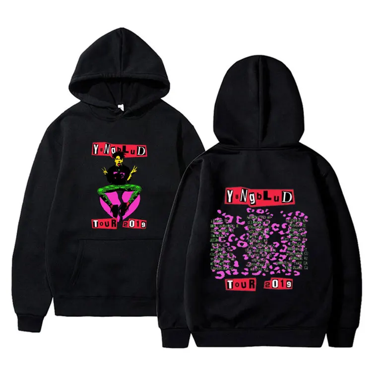 

Best Famous Rock Singer Yungblud Tour 2019 Graphic Hoodie Men Women Fashion Vintage Sweatshirt Men's Casual Oversized Streetwear