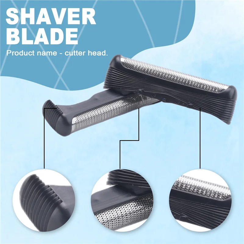 FORC-2Pcs Shaver Blade Razor Replacement Shaver Foil Head Part Cutter Accessories For Braun Razor 32B 32S 21B 21S 3Series