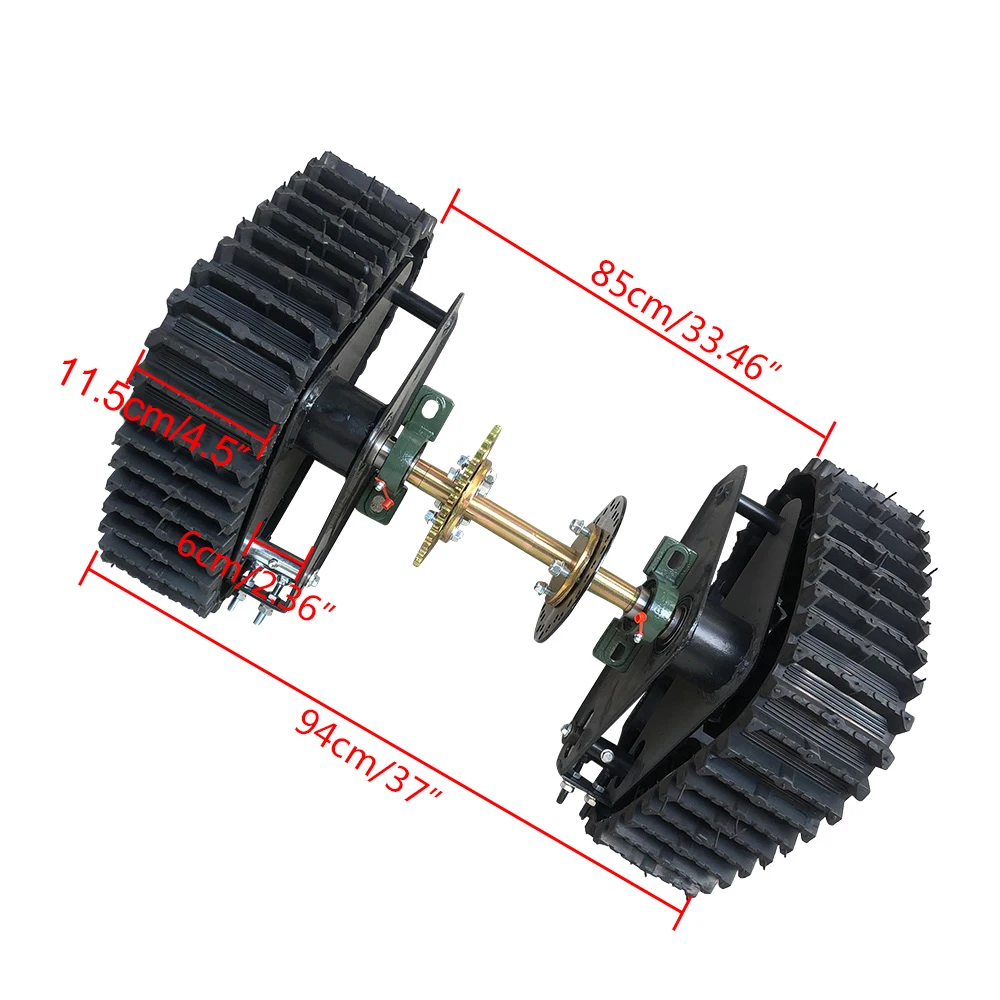 Ensemble d'appellation arrière 60cm, pour kart, roues arrières RL UTV, motoneige