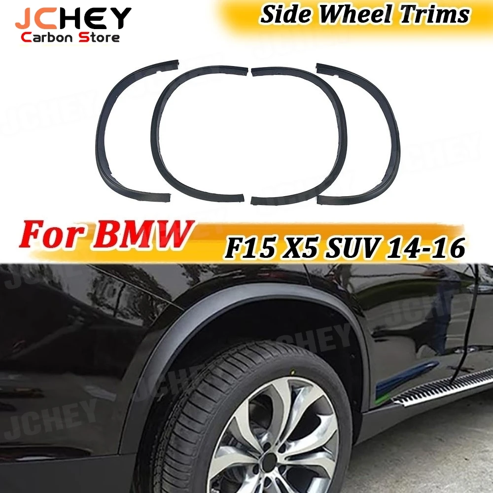 

For BMW F15 X5 SUV 4 Door 2014- 2016 Side Wheel Arch Fender Flares Mudflap Trims Body kits Accessories Car Styling PP Black