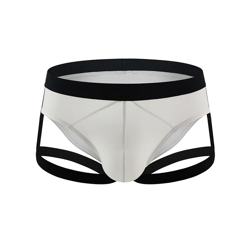 Mutandine boxer cave per coscia, comode e comode da uomo in seta ghiacciata