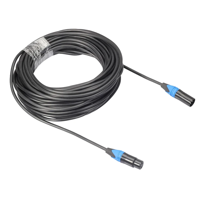 

XLR Cable Male To Female Audio Signal Cable Canon Balanced XLR Karon Microphone 3 Pin XLR Cable 10FT Blue