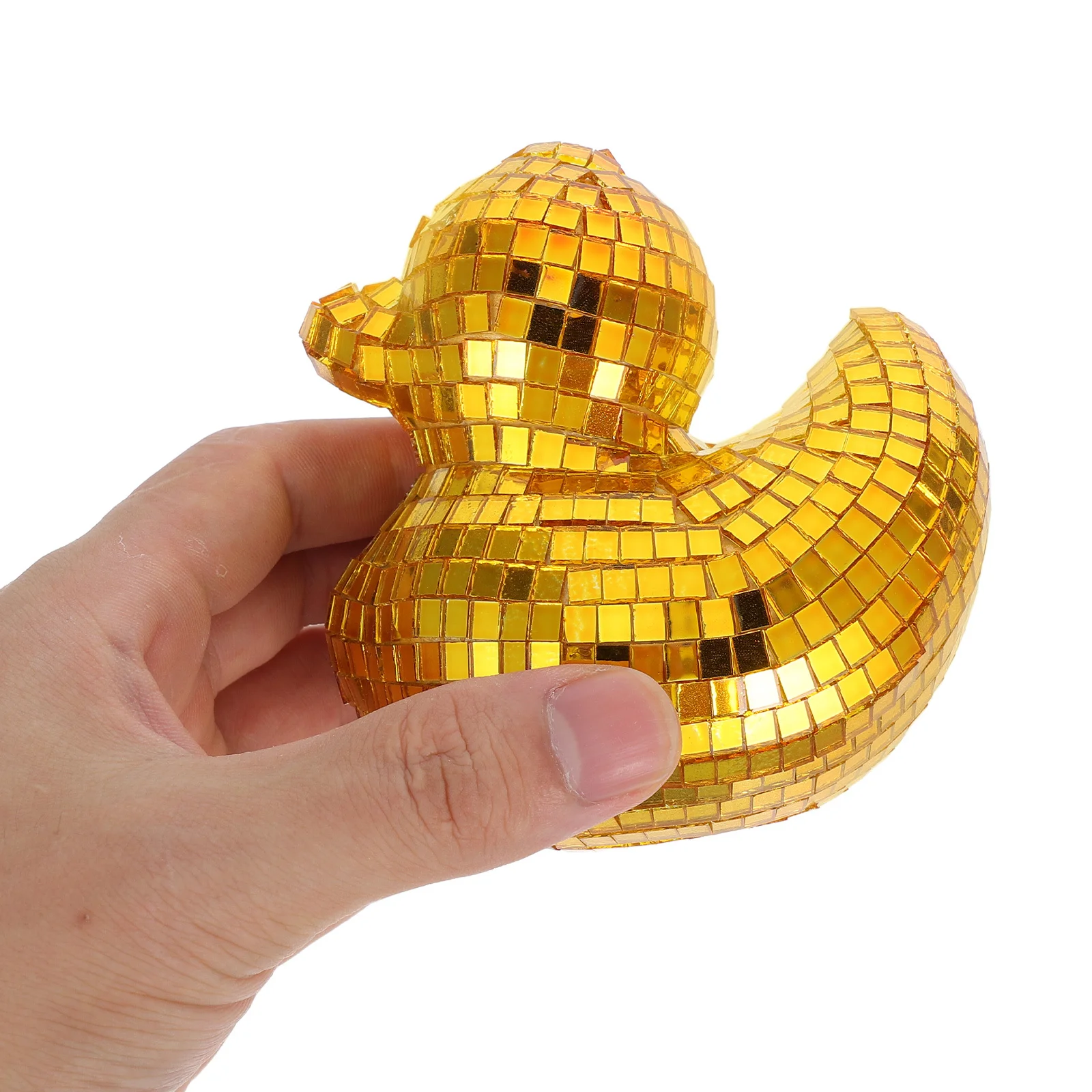 

Creative Disco Ball Duck Art Piece Reflective Surface for Coffee Table Bookshelf Bedside Decor Unique Gift Idea Rhythmic Animal